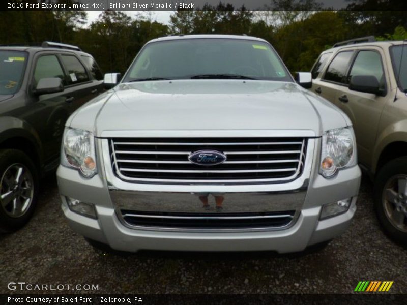 Brilliant Silver Metallic / Black 2010 Ford Explorer Limited 4x4