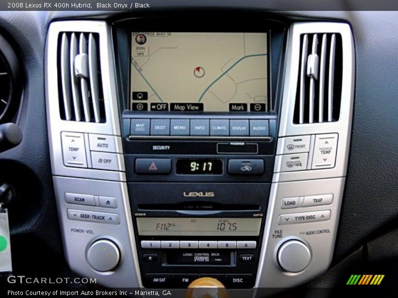 Controls of 2008 RX 400h Hybrid