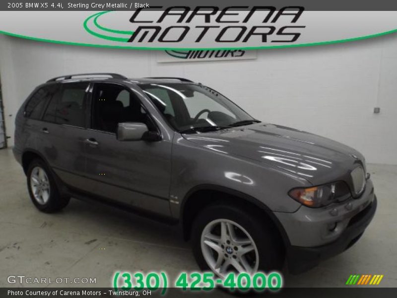 Sterling Grey Metallic / Black 2005 BMW X5 4.4i