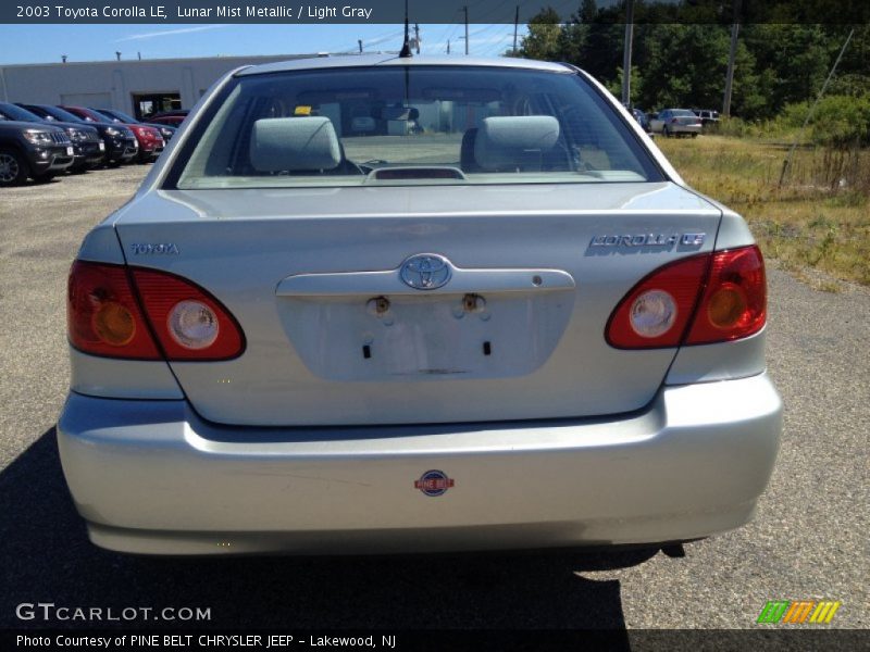 Lunar Mist Metallic / Light Gray 2003 Toyota Corolla LE