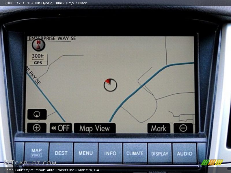 Navigation of 2008 RX 400h Hybrid