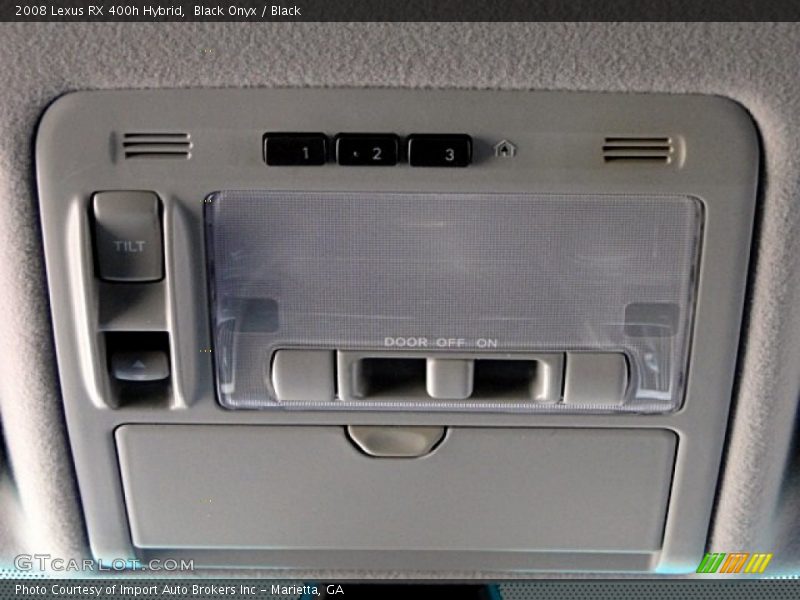 Controls of 2008 RX 400h Hybrid