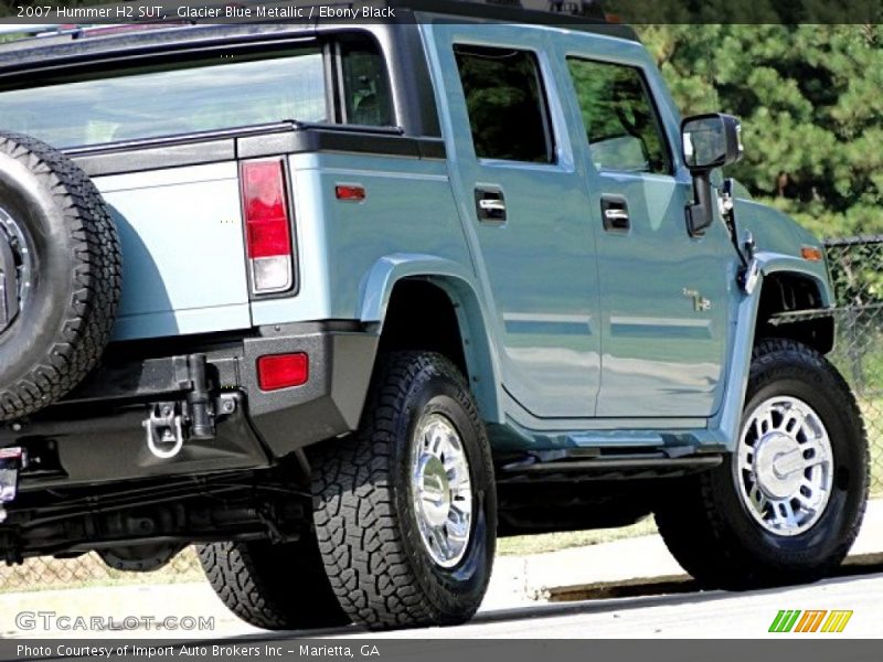 Glacier Blue Metallic / Ebony Black 2007 Hummer H2 SUT