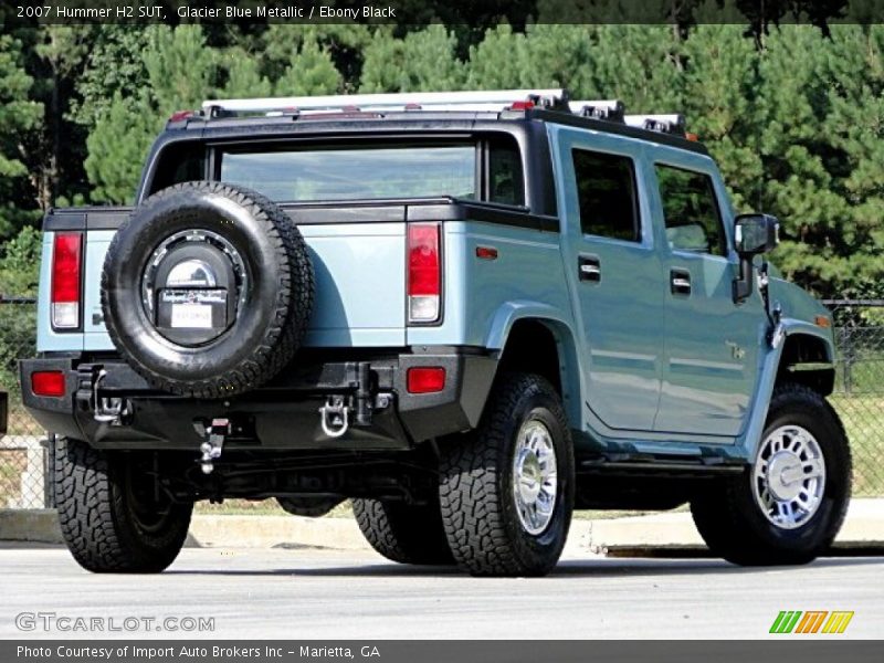 Glacier Blue Metallic / Ebony Black 2007 Hummer H2 SUT