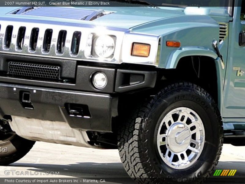 Glacier Blue Metallic / Ebony Black 2007 Hummer H2 SUT