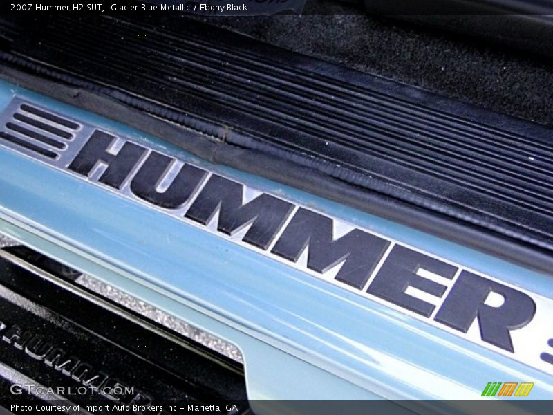 Glacier Blue Metallic / Ebony Black 2007 Hummer H2 SUT