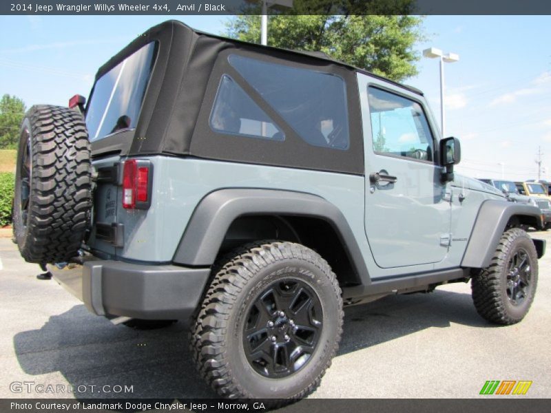 Anvil / Black 2014 Jeep Wrangler Willys Wheeler 4x4