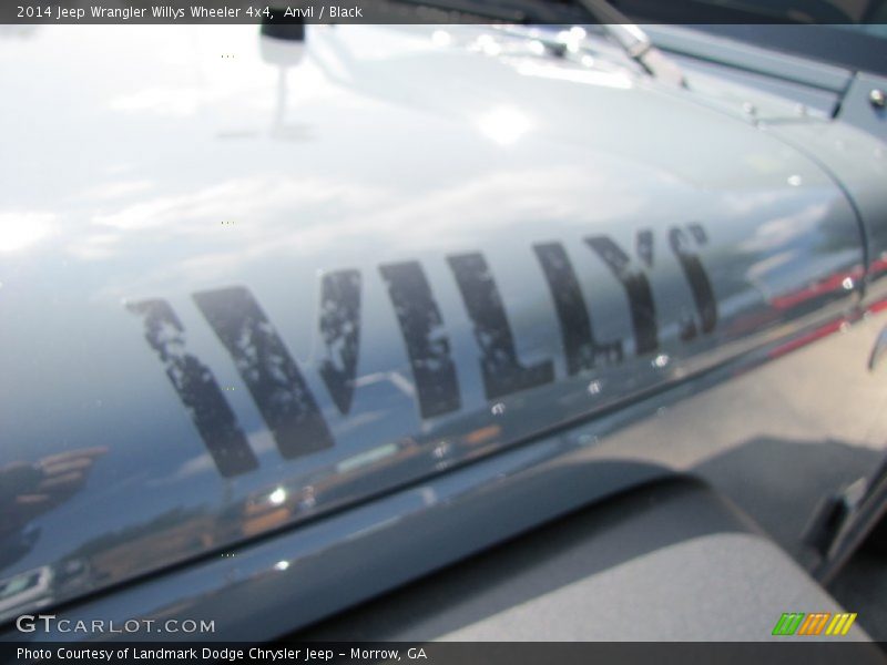 Anvil / Black 2014 Jeep Wrangler Willys Wheeler 4x4