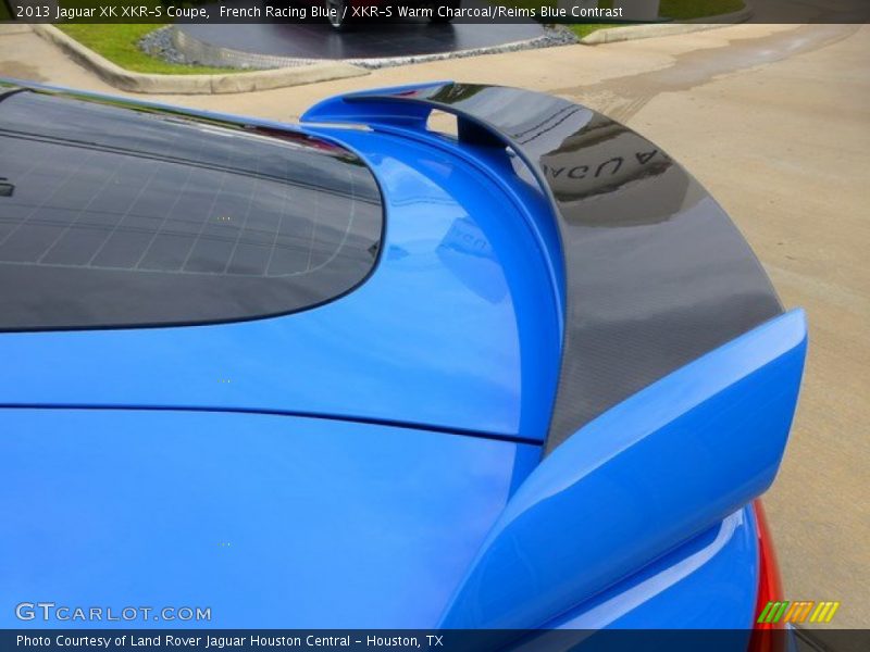 French Racing Blue / XKR-S Warm Charcoal/Reims Blue Contrast 2013 Jaguar XK XKR-S Coupe