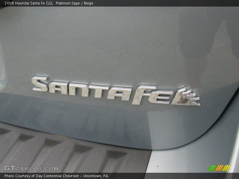 Platinum Sage / Beige 2008 Hyundai Santa Fe GLS