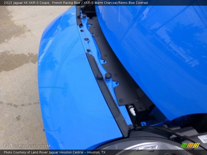 French Racing Blue / XKR-S Warm Charcoal/Reims Blue Contrast 2013 Jaguar XK XKR-S Coupe