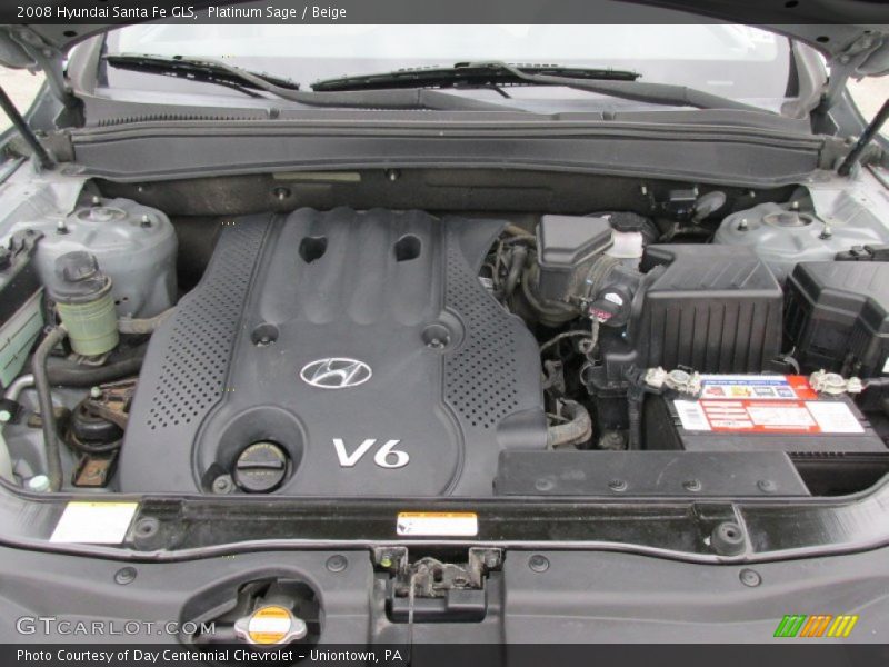 Platinum Sage / Beige 2008 Hyundai Santa Fe GLS