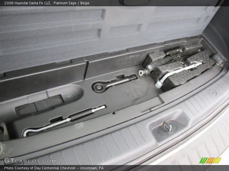 Platinum Sage / Beige 2008 Hyundai Santa Fe GLS