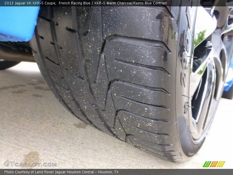 French Racing Blue / XKR-S Warm Charcoal/Reims Blue Contrast 2013 Jaguar XK XKR-S Coupe