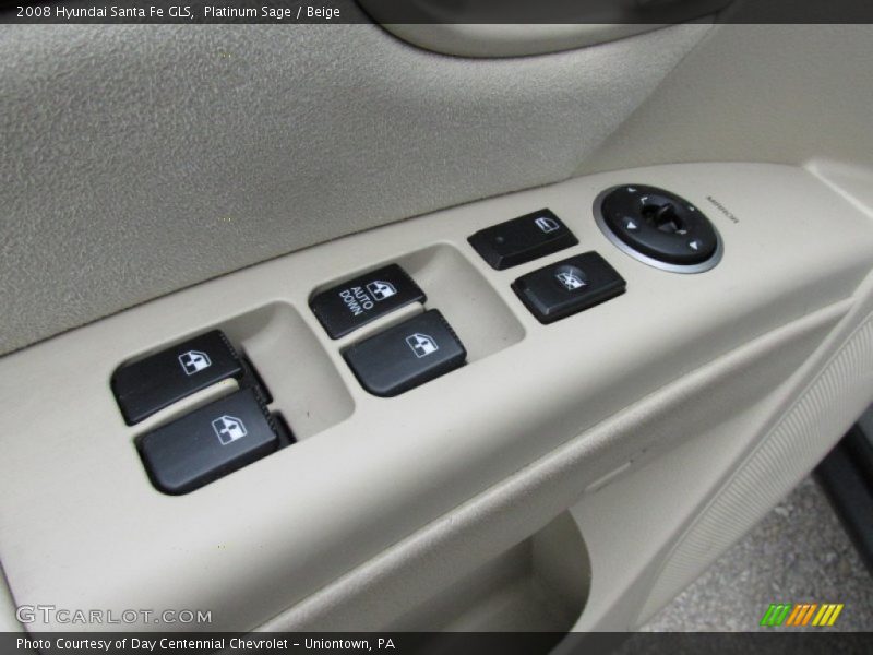 Platinum Sage / Beige 2008 Hyundai Santa Fe GLS