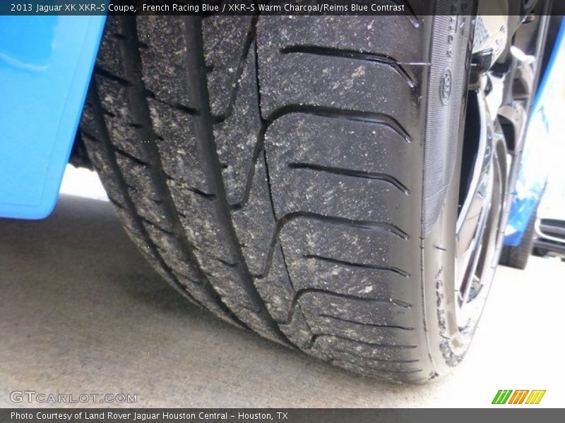 French Racing Blue / XKR-S Warm Charcoal/Reims Blue Contrast 2013 Jaguar XK XKR-S Coupe