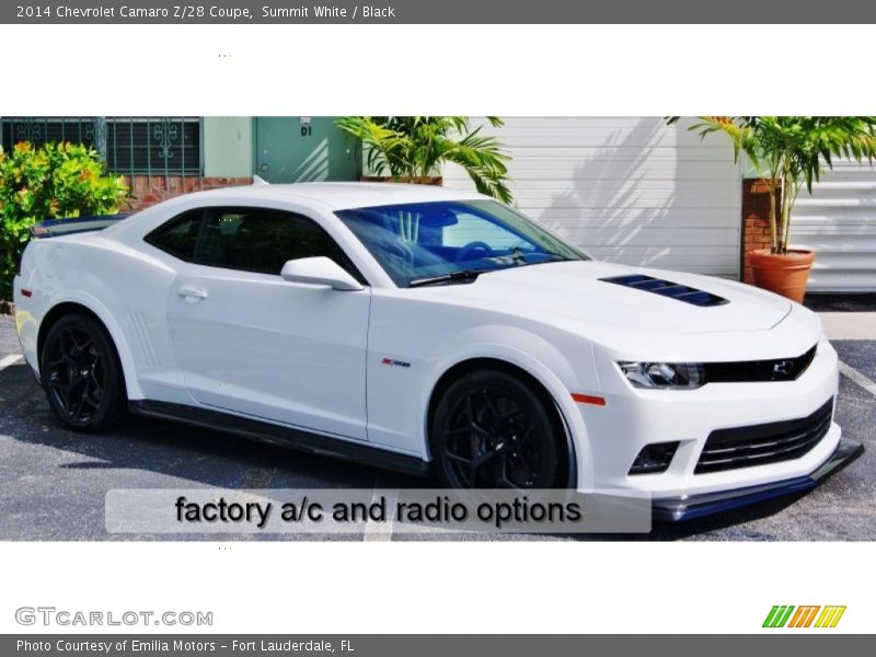Summit White / Black 2014 Chevrolet Camaro Z/28 Coupe