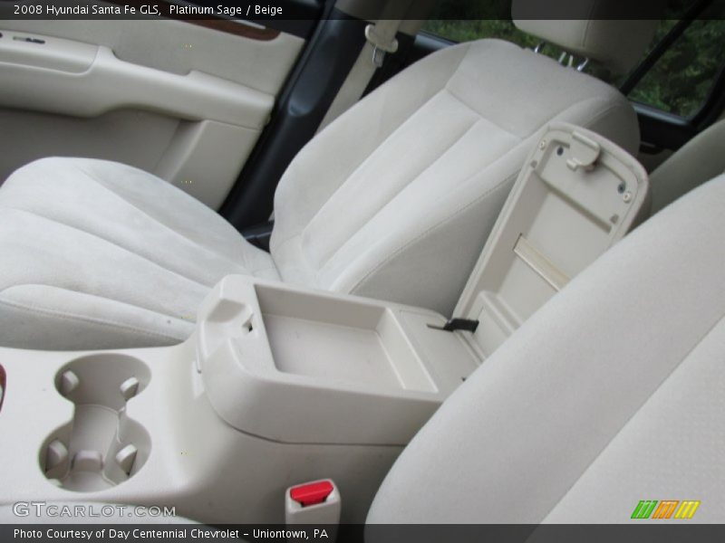 Platinum Sage / Beige 2008 Hyundai Santa Fe GLS