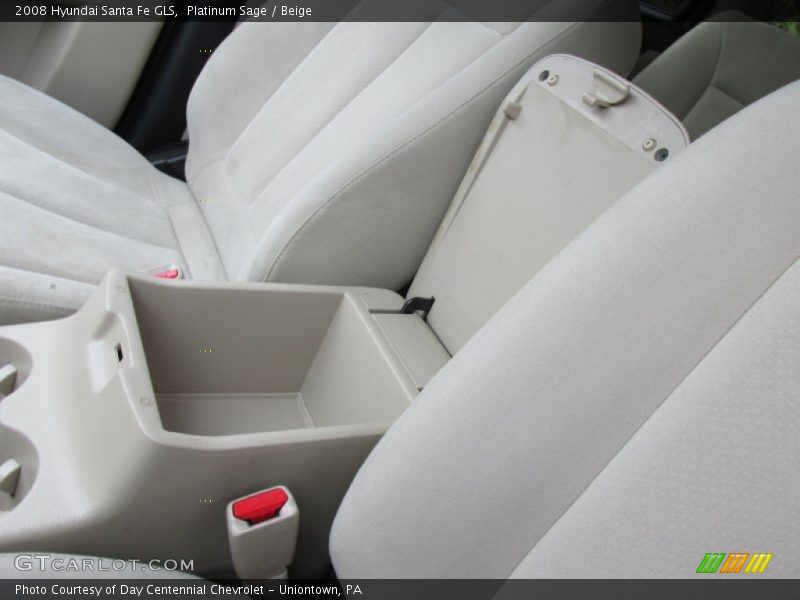 Platinum Sage / Beige 2008 Hyundai Santa Fe GLS