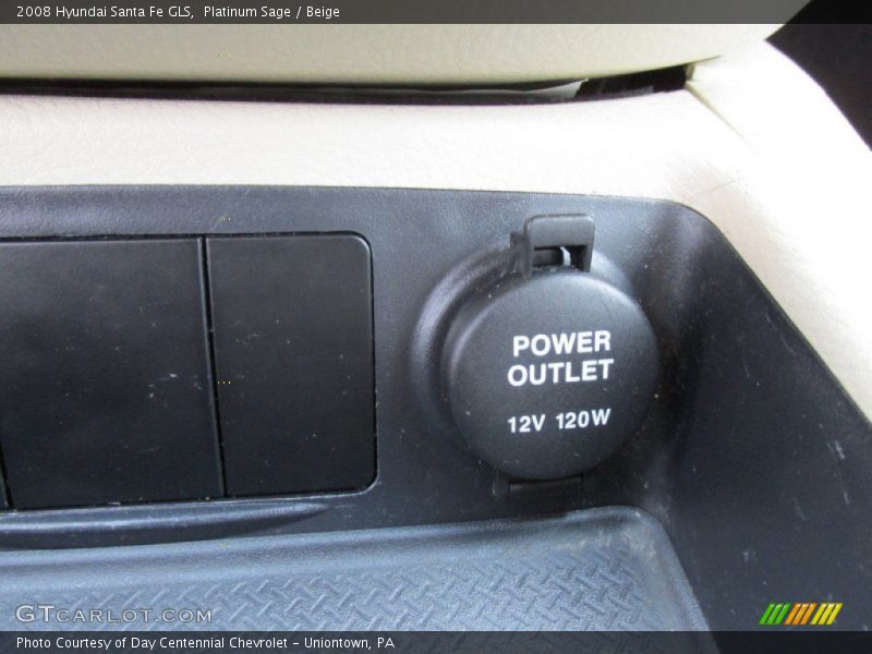 Platinum Sage / Beige 2008 Hyundai Santa Fe GLS