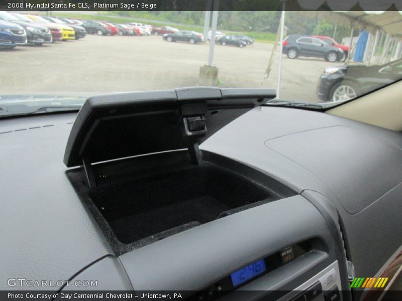 Platinum Sage / Beige 2008 Hyundai Santa Fe GLS