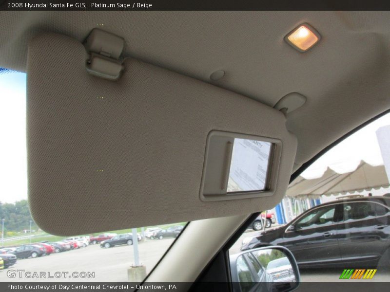 Platinum Sage / Beige 2008 Hyundai Santa Fe GLS