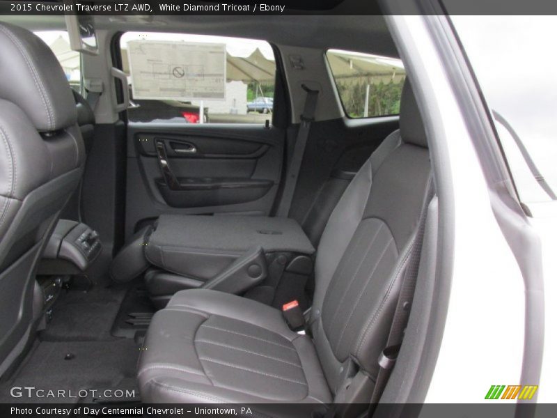 White Diamond Tricoat / Ebony 2015 Chevrolet Traverse LTZ AWD