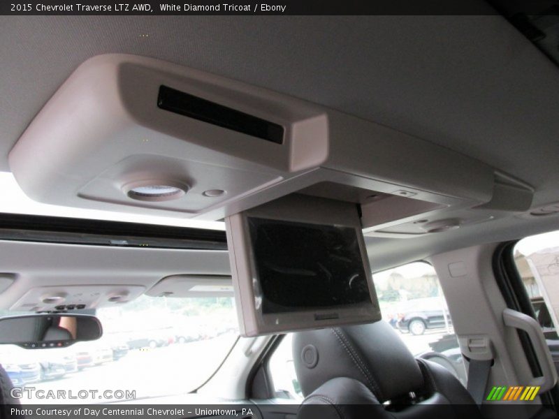 White Diamond Tricoat / Ebony 2015 Chevrolet Traverse LTZ AWD
