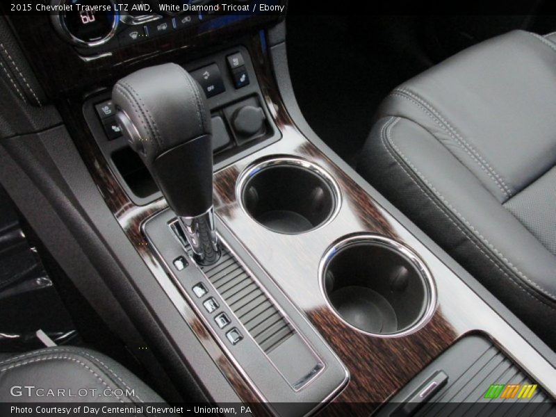 White Diamond Tricoat / Ebony 2015 Chevrolet Traverse LTZ AWD