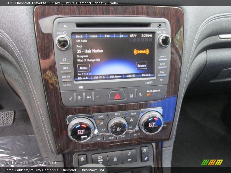 White Diamond Tricoat / Ebony 2015 Chevrolet Traverse LTZ AWD