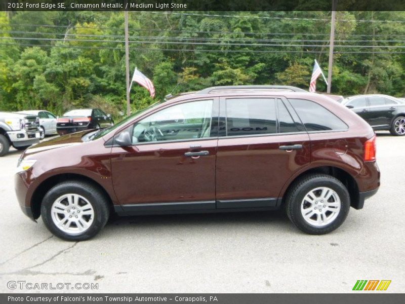Cinnamon Metallic / Medium Light Stone 2012 Ford Edge SE
