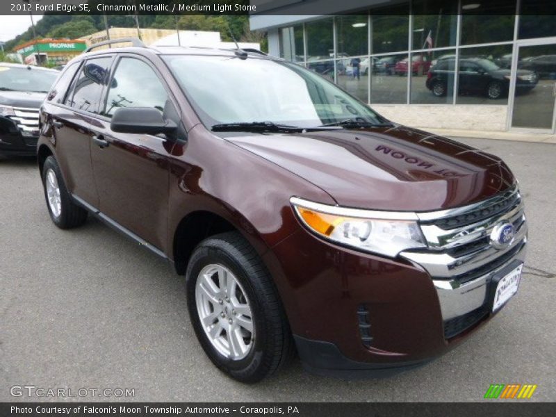 Cinnamon Metallic / Medium Light Stone 2012 Ford Edge SE