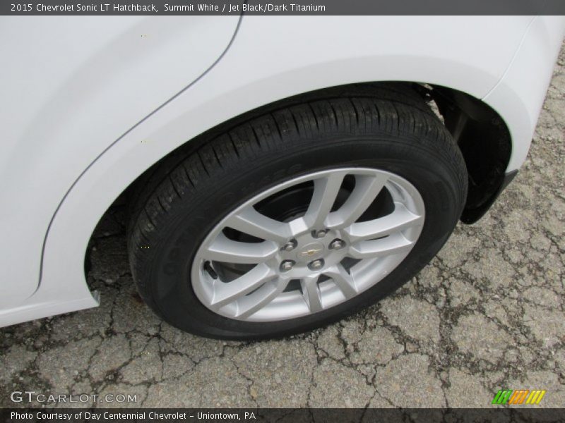 Summit White / Jet Black/Dark Titanium 2015 Chevrolet Sonic LT Hatchback