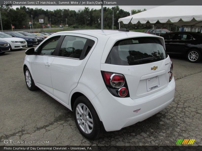 Summit White / Jet Black/Dark Titanium 2015 Chevrolet Sonic LT Hatchback