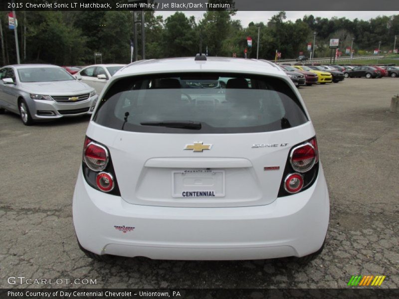 Summit White / Jet Black/Dark Titanium 2015 Chevrolet Sonic LT Hatchback