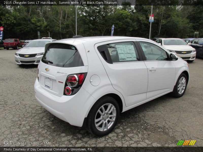 Summit White / Jet Black/Dark Titanium 2015 Chevrolet Sonic LT Hatchback