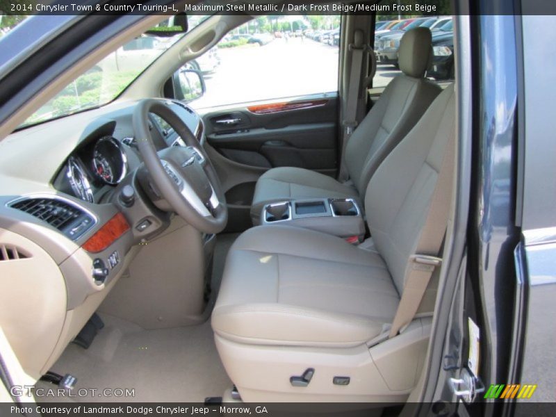 Maximum Steel Metallic / Dark Frost Beige/Medium Frost Beige 2014 Chrysler Town & Country Touring-L