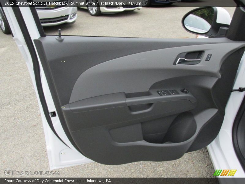 Summit White / Jet Black/Dark Titanium 2015 Chevrolet Sonic LT Hatchback