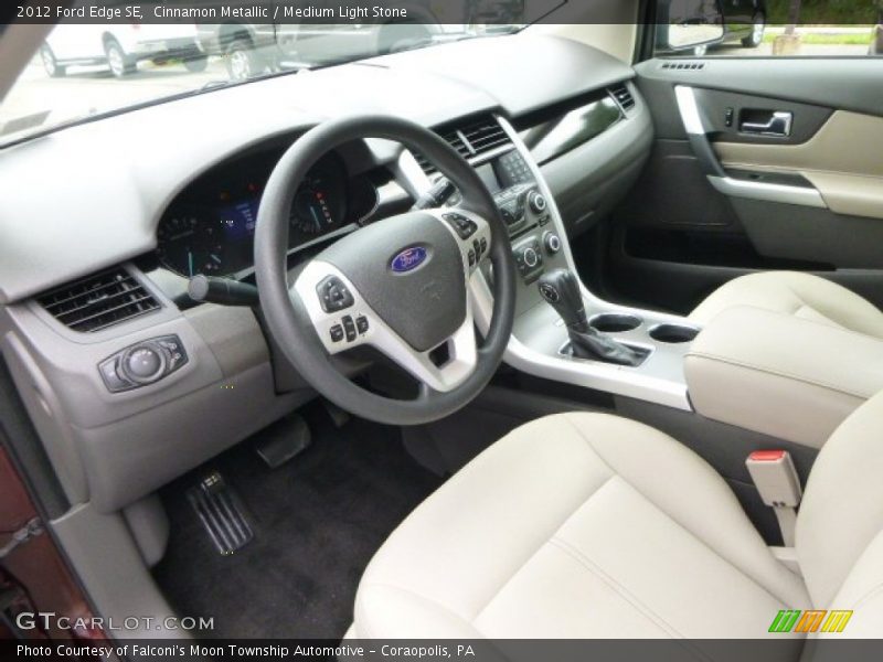 Cinnamon Metallic / Medium Light Stone 2012 Ford Edge SE