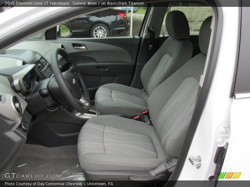 Summit White / Jet Black/Dark Titanium 2015 Chevrolet Sonic LT Hatchback