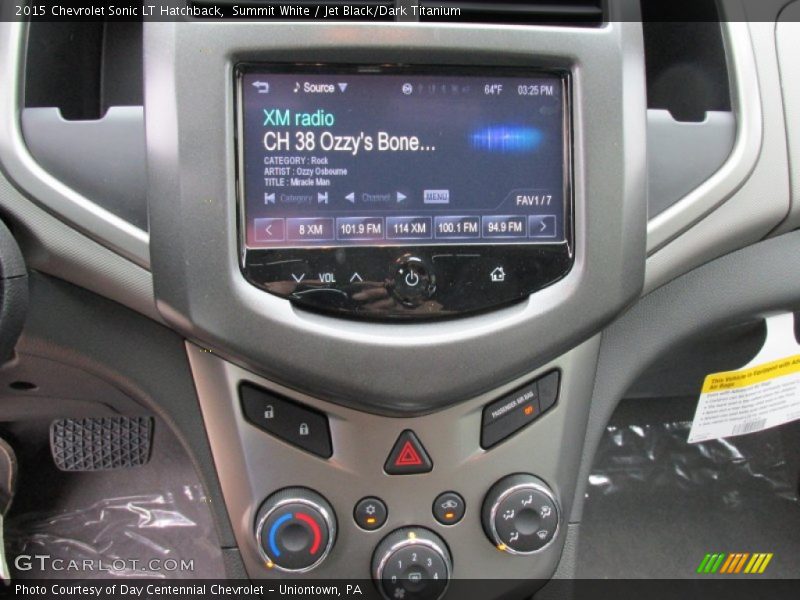 Summit White / Jet Black/Dark Titanium 2015 Chevrolet Sonic LT Hatchback