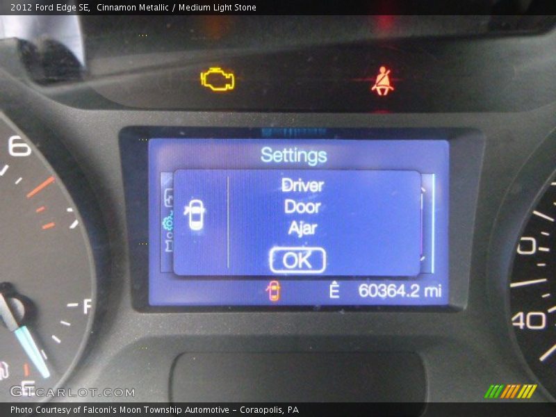 Cinnamon Metallic / Medium Light Stone 2012 Ford Edge SE
