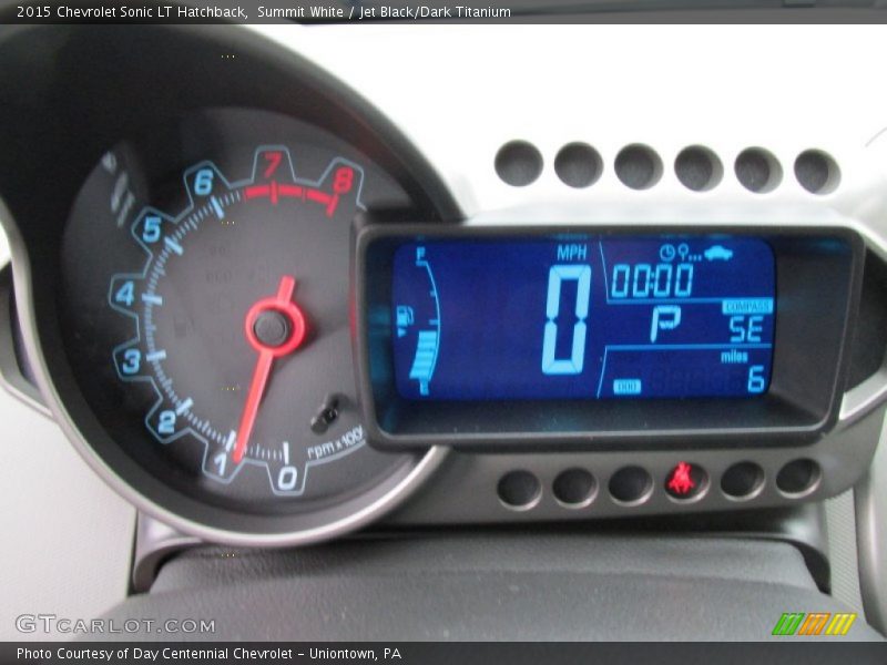 Summit White / Jet Black/Dark Titanium 2015 Chevrolet Sonic LT Hatchback