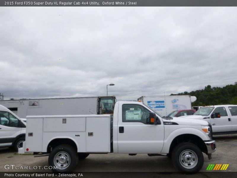 Oxford White / Steel 2015 Ford F350 Super Duty XL Regular Cab 4x4 Utility