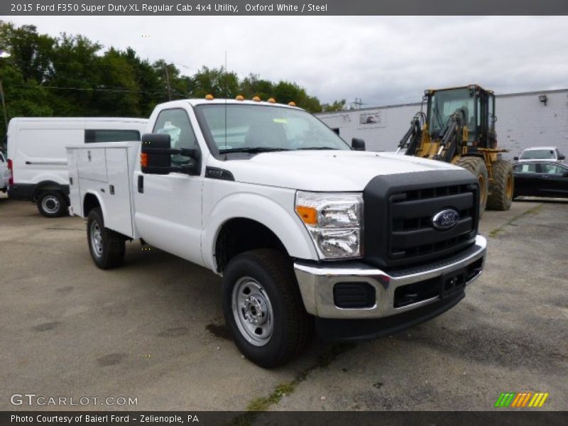 Oxford White / Steel 2015 Ford F350 Super Duty XL Regular Cab 4x4 Utility