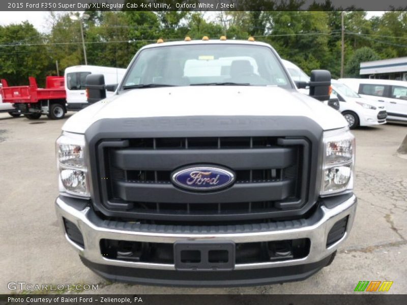Oxford White / Steel 2015 Ford F350 Super Duty XL Regular Cab 4x4 Utility