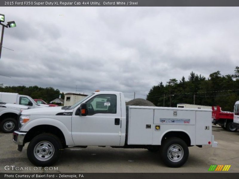 Oxford White / Steel 2015 Ford F350 Super Duty XL Regular Cab 4x4 Utility