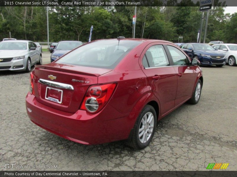 Crystal Red Tintcoat / Jet Black/Dark Titanium 2015 Chevrolet Sonic LT Sedan