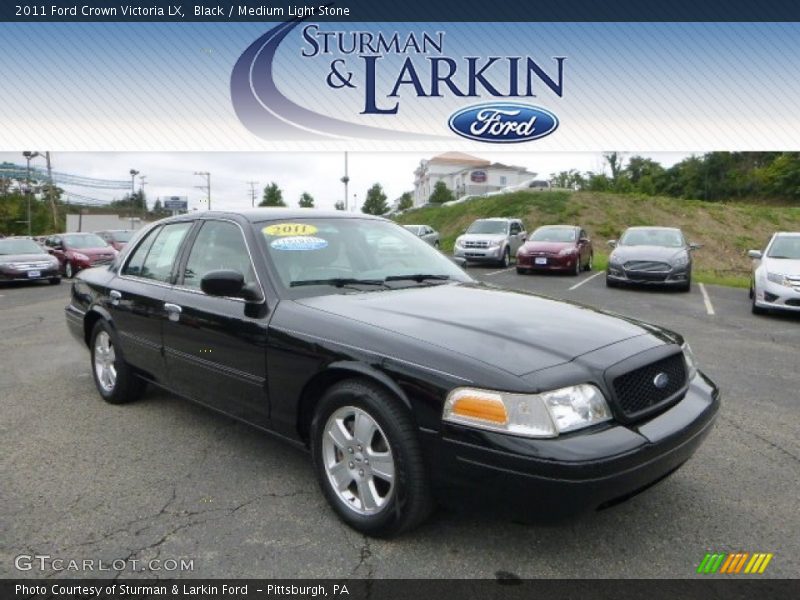 Black / Medium Light Stone 2011 Ford Crown Victoria LX