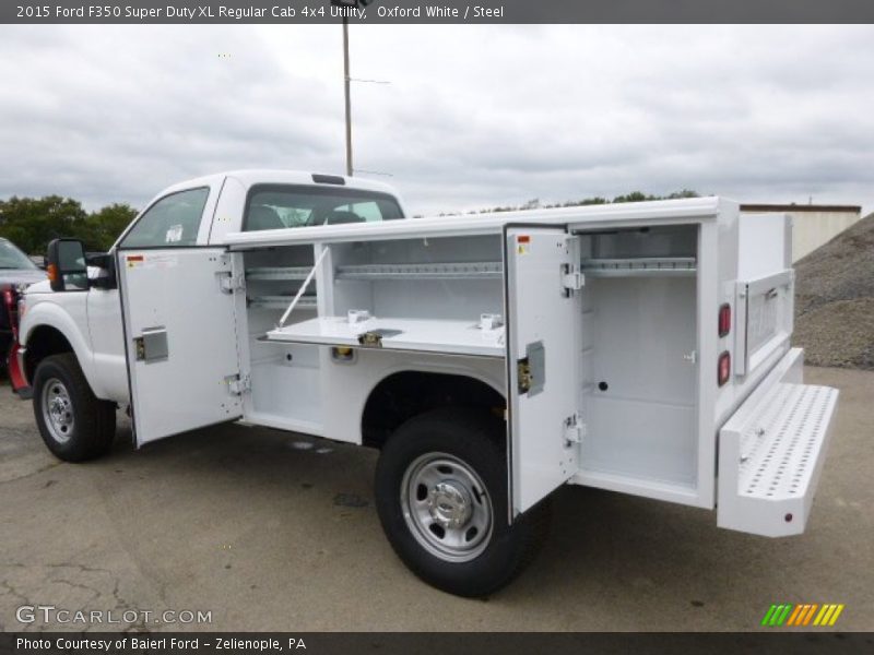 Oxford White / Steel 2015 Ford F350 Super Duty XL Regular Cab 4x4 Utility